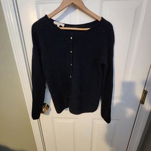 SEZANE Cardigan Sweater in Navy
